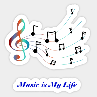 music life Sticker